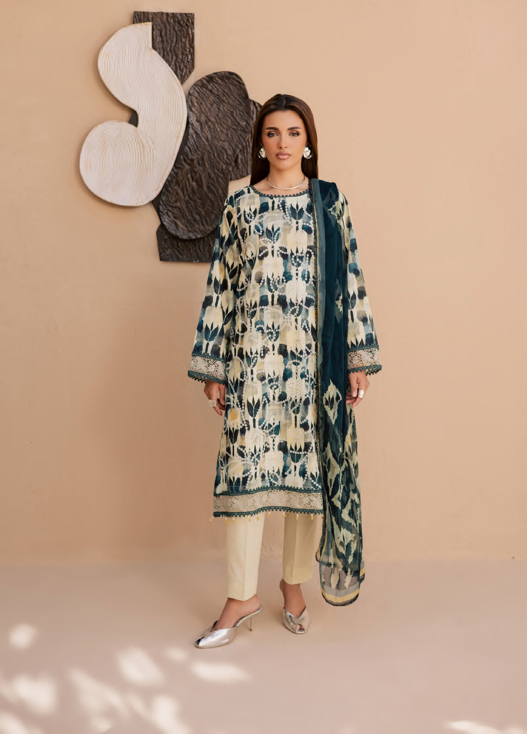 Savoy by Rashid Textiles Unstitched Embroidered Lawn 3 Piece Suit RT26ULS 3738 - Casual Collection