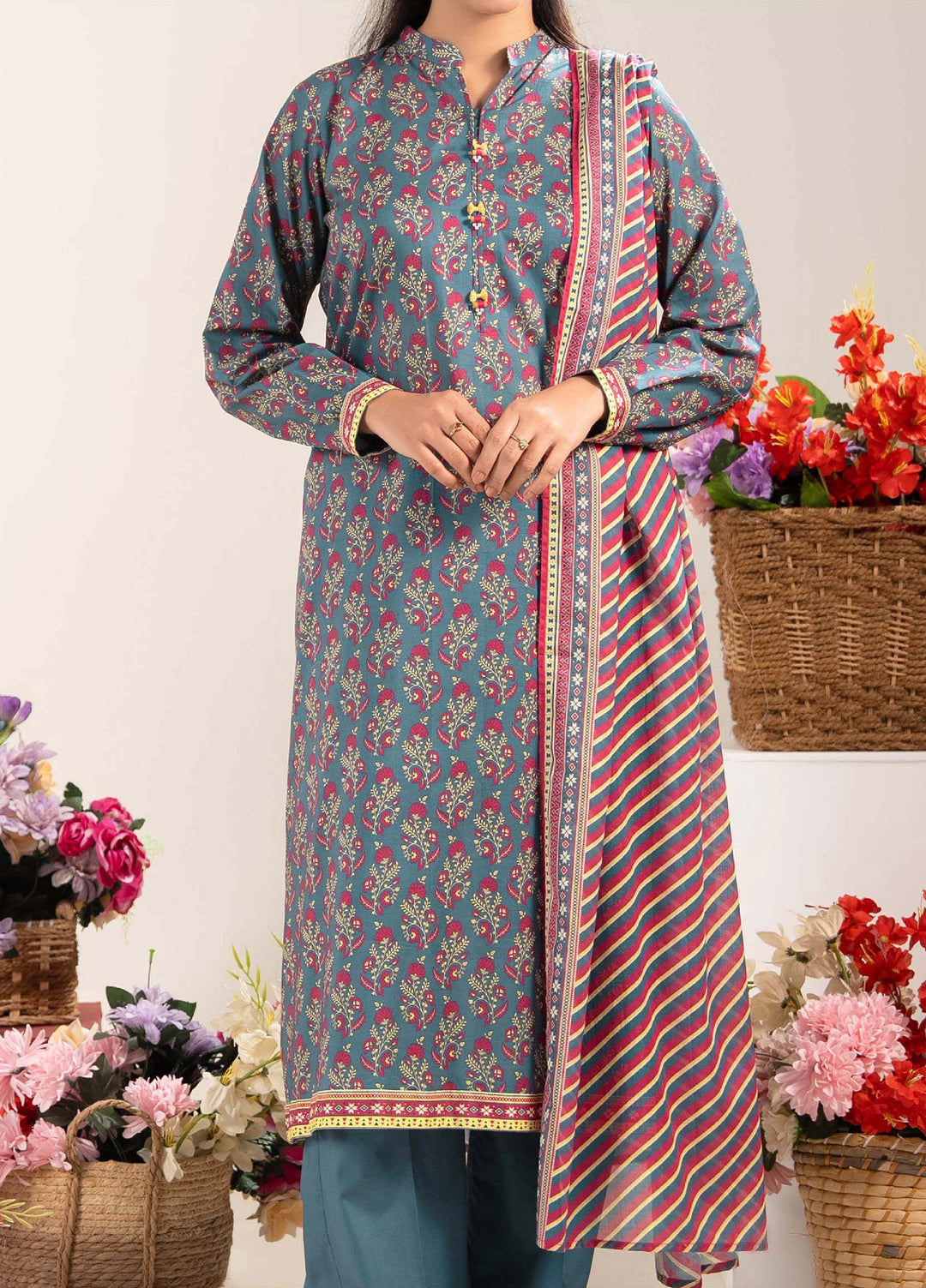 Narmin by Narkin's Unstitched Printed Lawn 3 Piece Suit NN26ULC NUSLW-3122 - Casual Collection