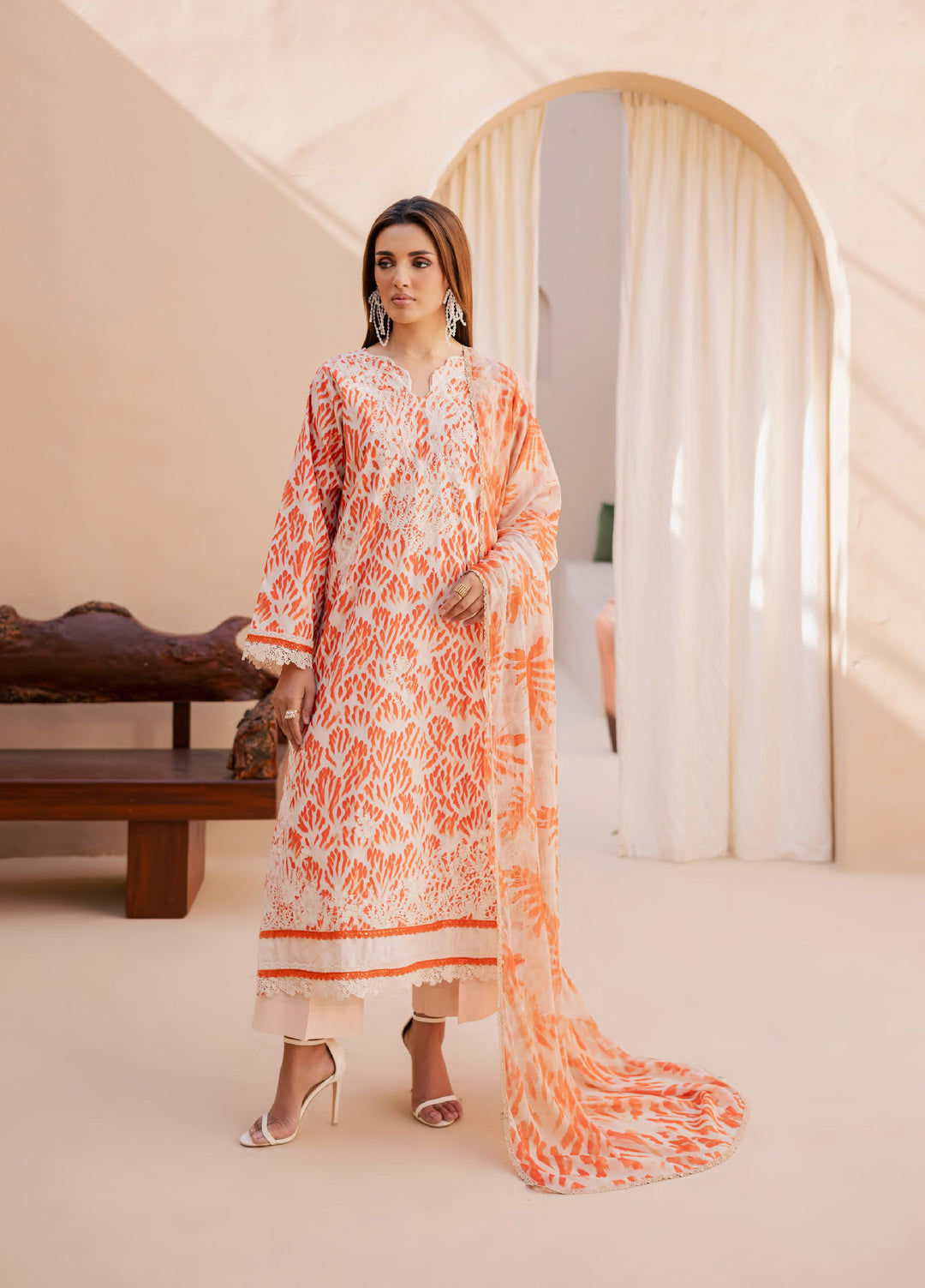 Savoy by Rashid Textiles Unstitched Embroidered Lawn 3 Piece Suit RT26ULS 3732 - Casual Collection