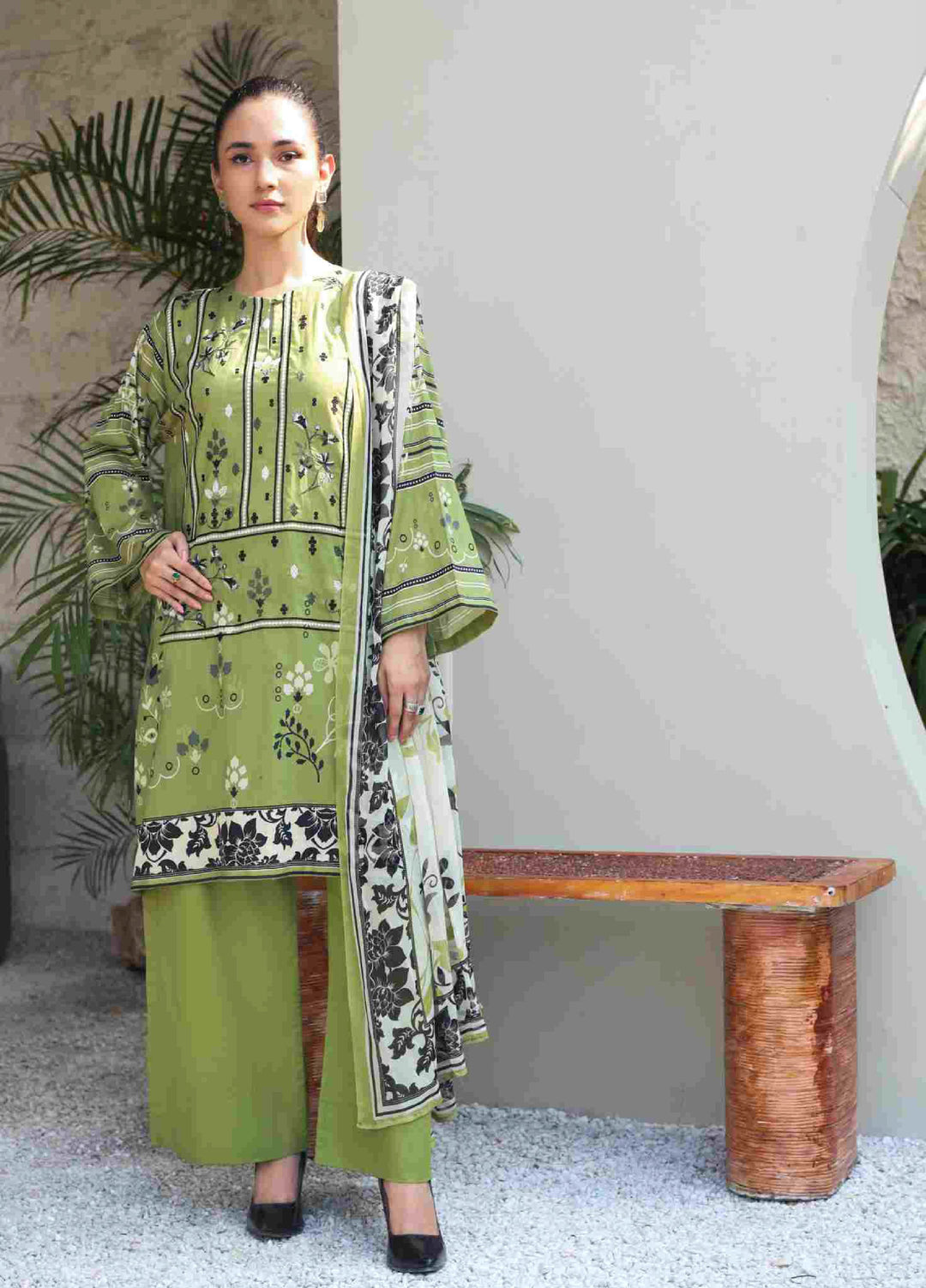 Kotor by Rashid Textiles Unstitched Embroidered Lawn 3 Piece Suit RT26ULK 9137 - Casual Collection
