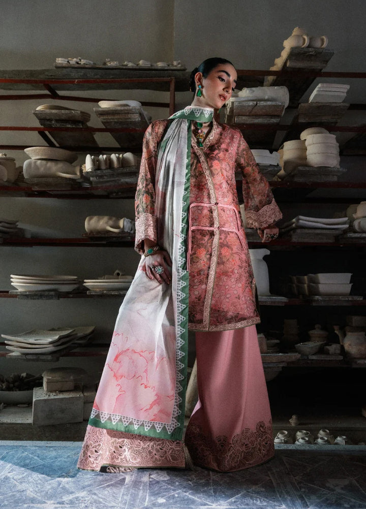 Lady Aik by AIK Atelier Unstitched Embroidered Organza 3 Piece Suit AIK26ULA 09 - Festive Collection