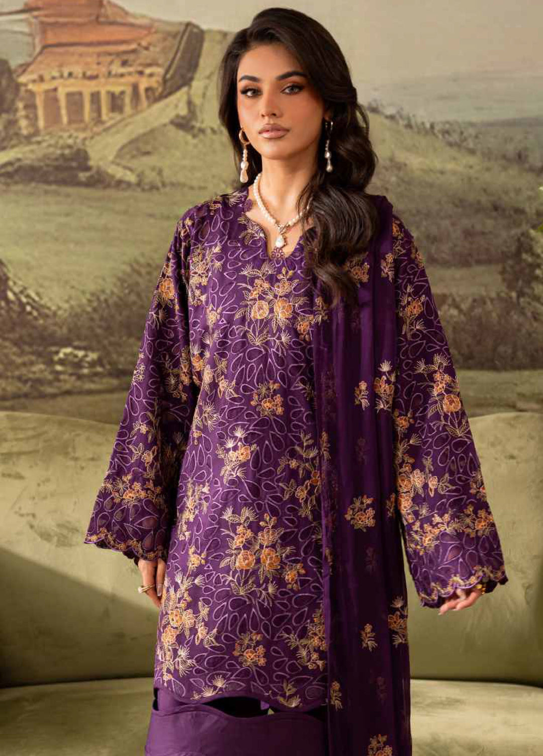 The Artisan's by Rashid Textiles Unstitched Embroidered Viscose 3 Piece Suit RT26UAV 4402 - Casual Collection