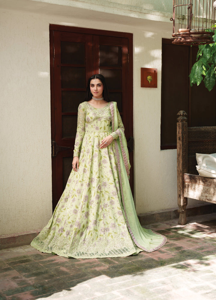 Shagun by Neeshay Unstitched Embroidered Raw Silk 2 Piece Suit NSH26US Abeer - Festive Collection