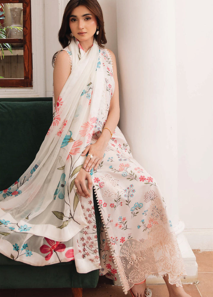 Summer Breeze by Humdum Unstitched Embroidered Lawn 3 Piece Suit HD26ULSB D-09 - Casual Collection