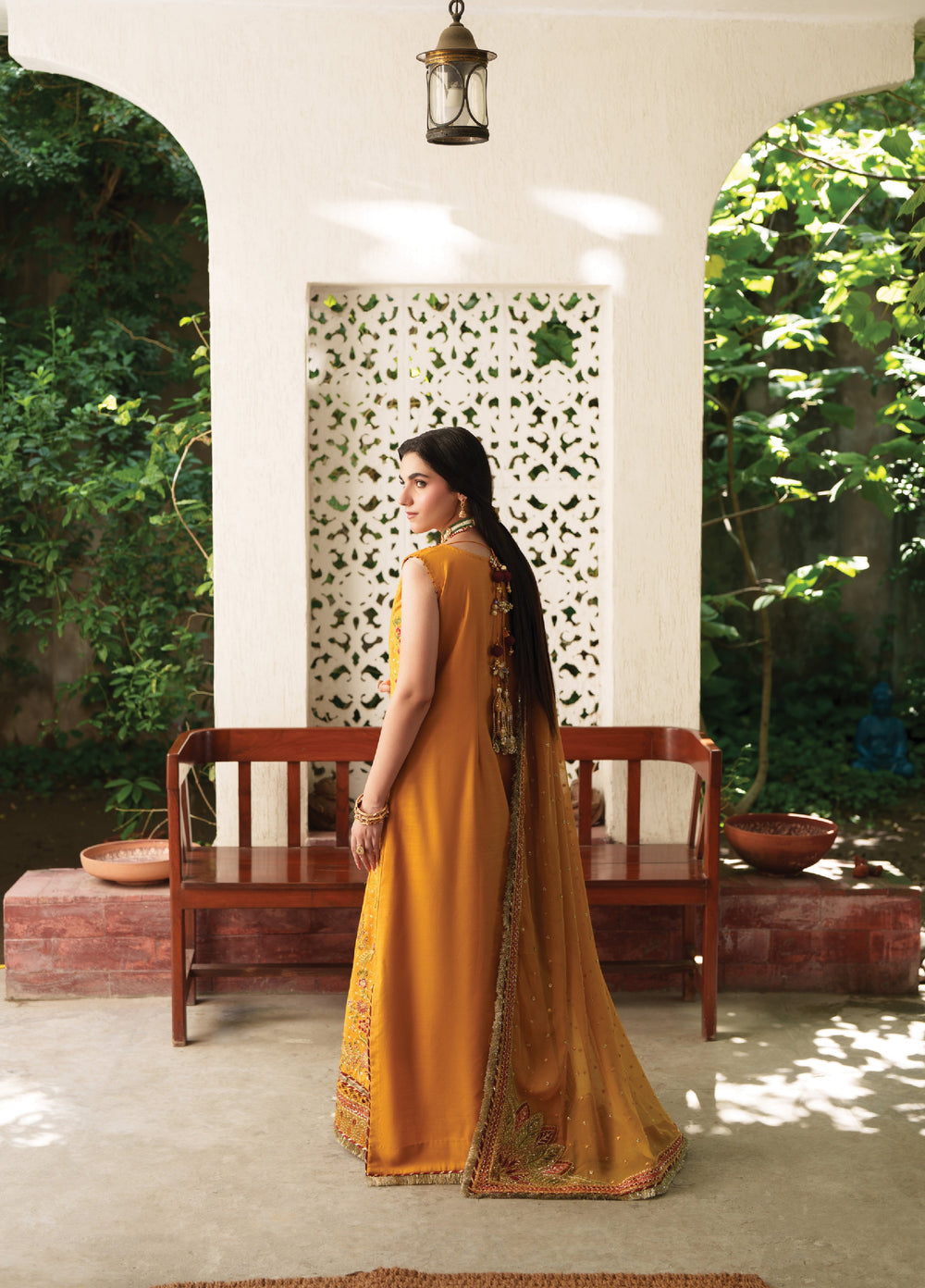 Shagun by Neeshay Unstitched Embroidered Raw Silk 3 Piece Suit NSH26US Zarina - Festive Collection