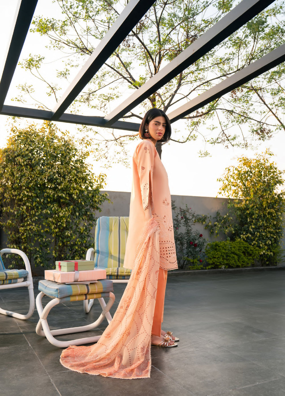 Ekiya by Rashid Textiles Unstitched Embroidered Lawn 3 Piece Suit RT26ULE 3766 - Casual Collection