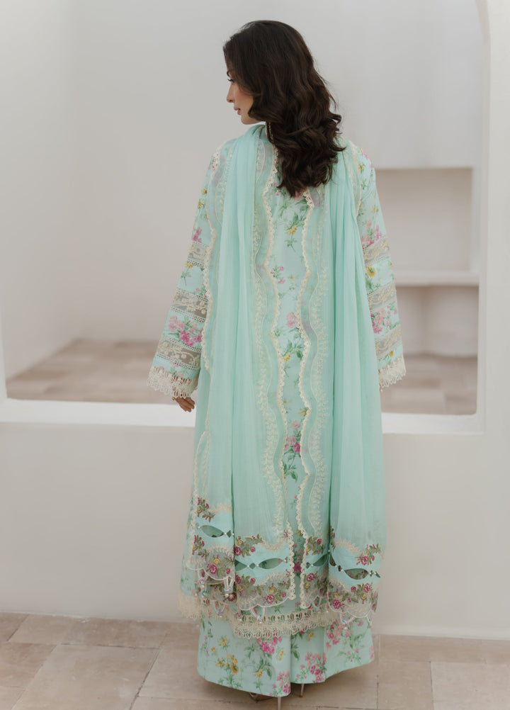 Summer Dream by Manara Unstitched Embroidered Lawn 3 Piece Suit MN26USDL Sea Breeze -03 - Casual Collection