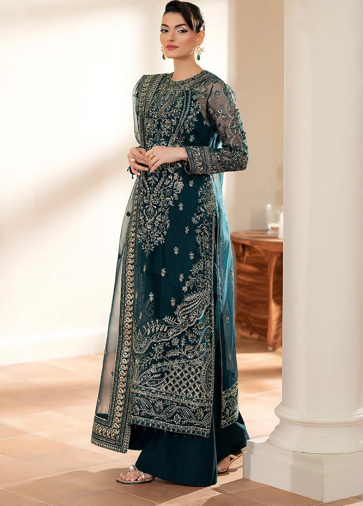 Yashfa RTW Hand Work Organza 4 Piece Suit BAKHTAWAR - Wedding Collection