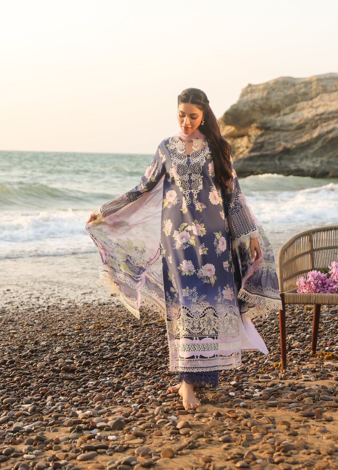 Summer Dream by Manara Unstitched Embroidered Lawn 3 Piece Suit MN26USDL Serenity-12 - Casual Collection