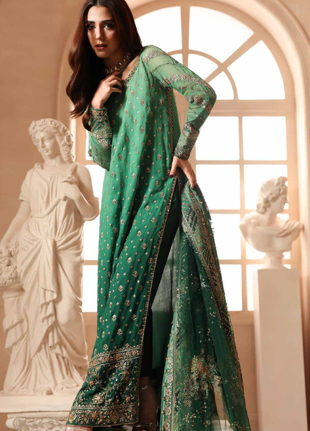 Dastan E Jashan by Charizma Unstitched Embroidered Chiffon 3 Piece Suit CHR26UDJ DJW6-03 - Festive Collection