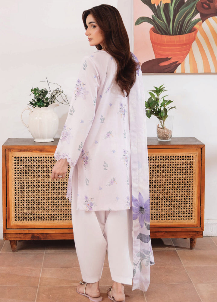 Summer Breeze by Humdum Unstitched Embroidered Lawn 3 Piece Suit HD26ULSB D-04 - Casual Collection