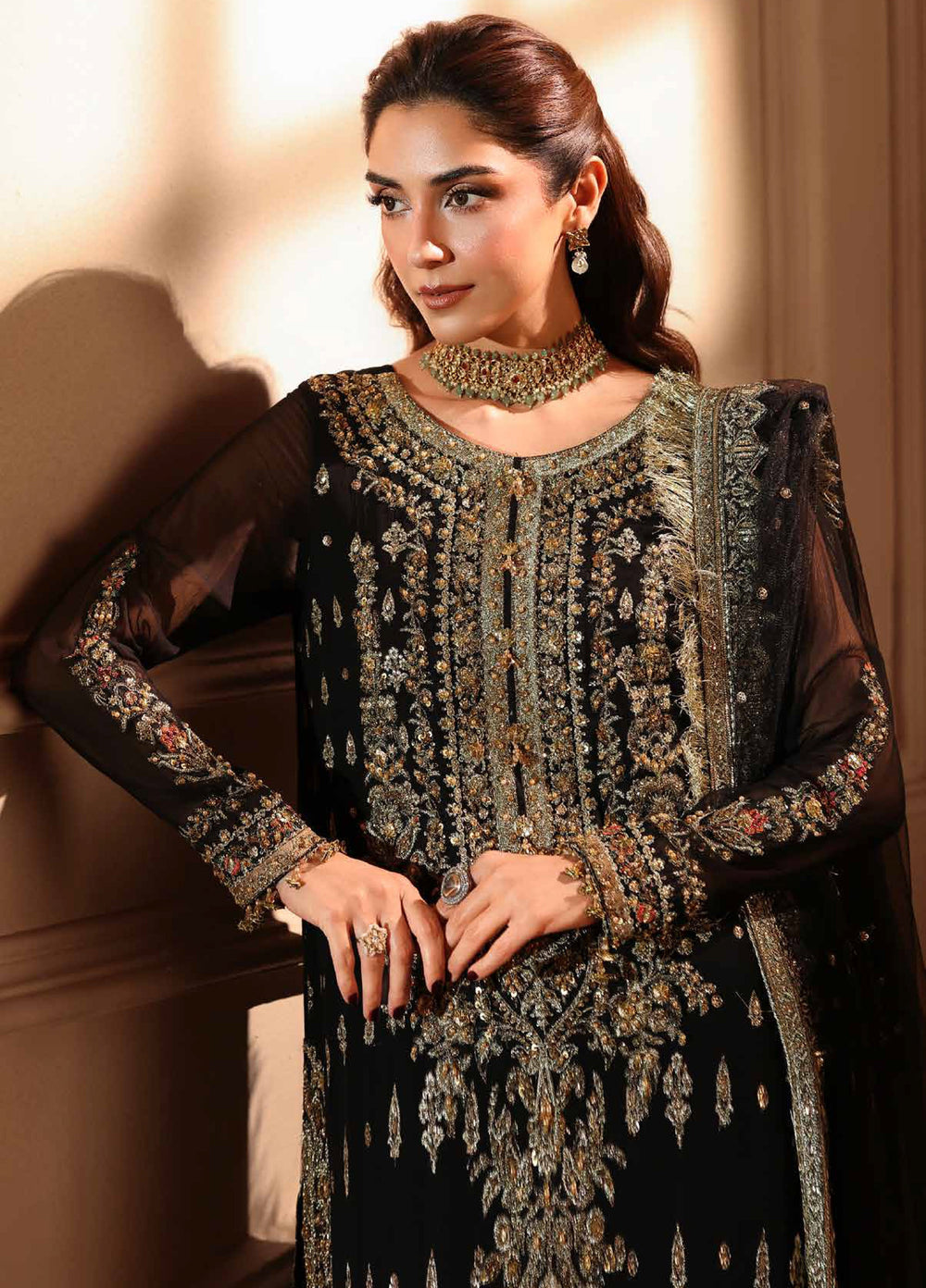Dastan E Jashan by Charizma Unstitched Embroidered Chiffon 3 Piece Suit CHR26UDJ DJW6-04 - Festive Collection