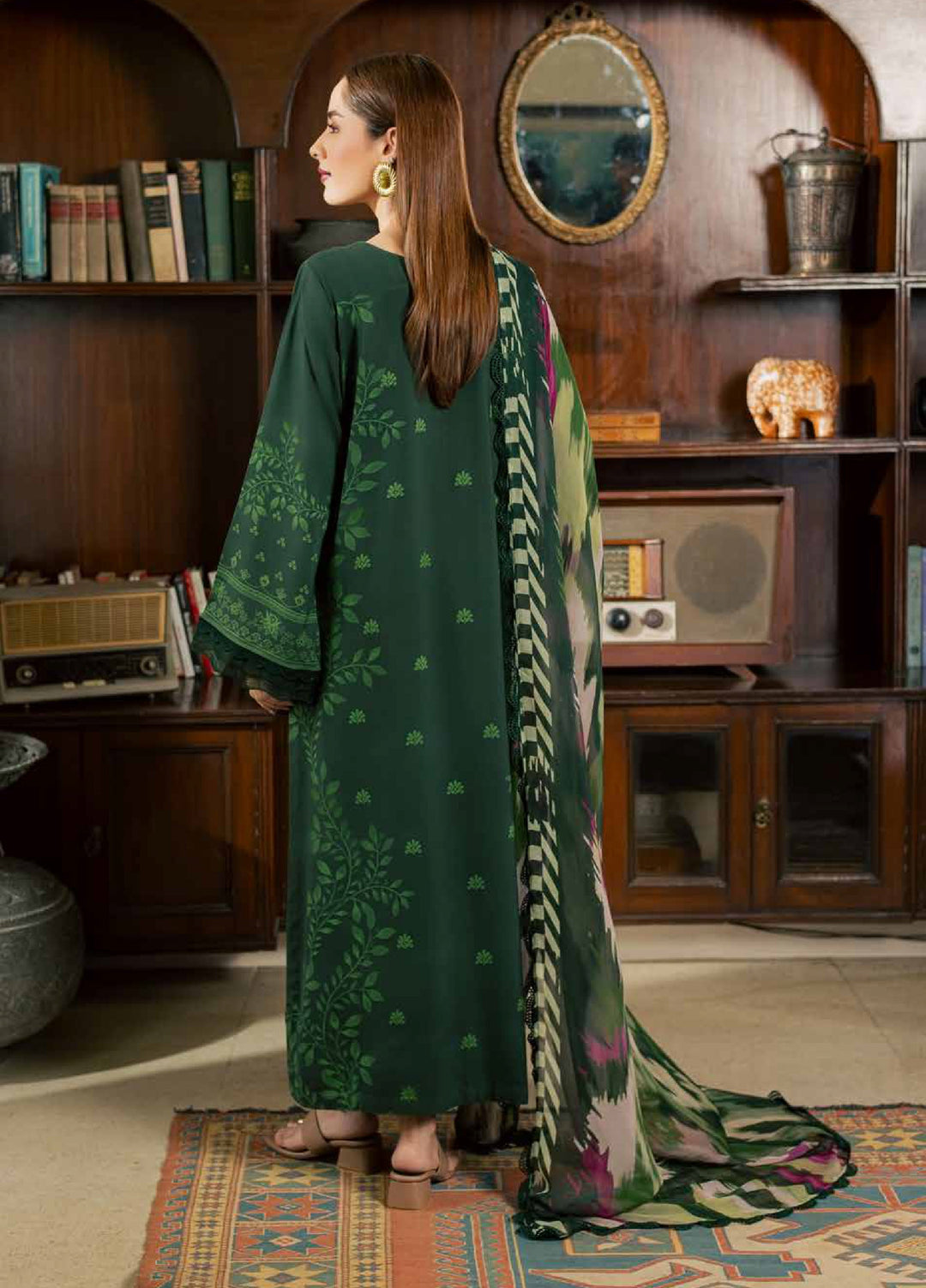 Signature Prints by Nureh Unstitched Printed Viscose Slub 3 Piece Suit NU26UVS SP-211 - Winter Collection