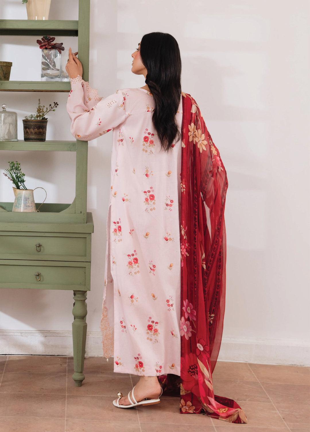 Summer Breeze by Humdum Unstitched Embroidered Lawn 3 Piece Suit HD26ULSB D-01 - Casual Collection