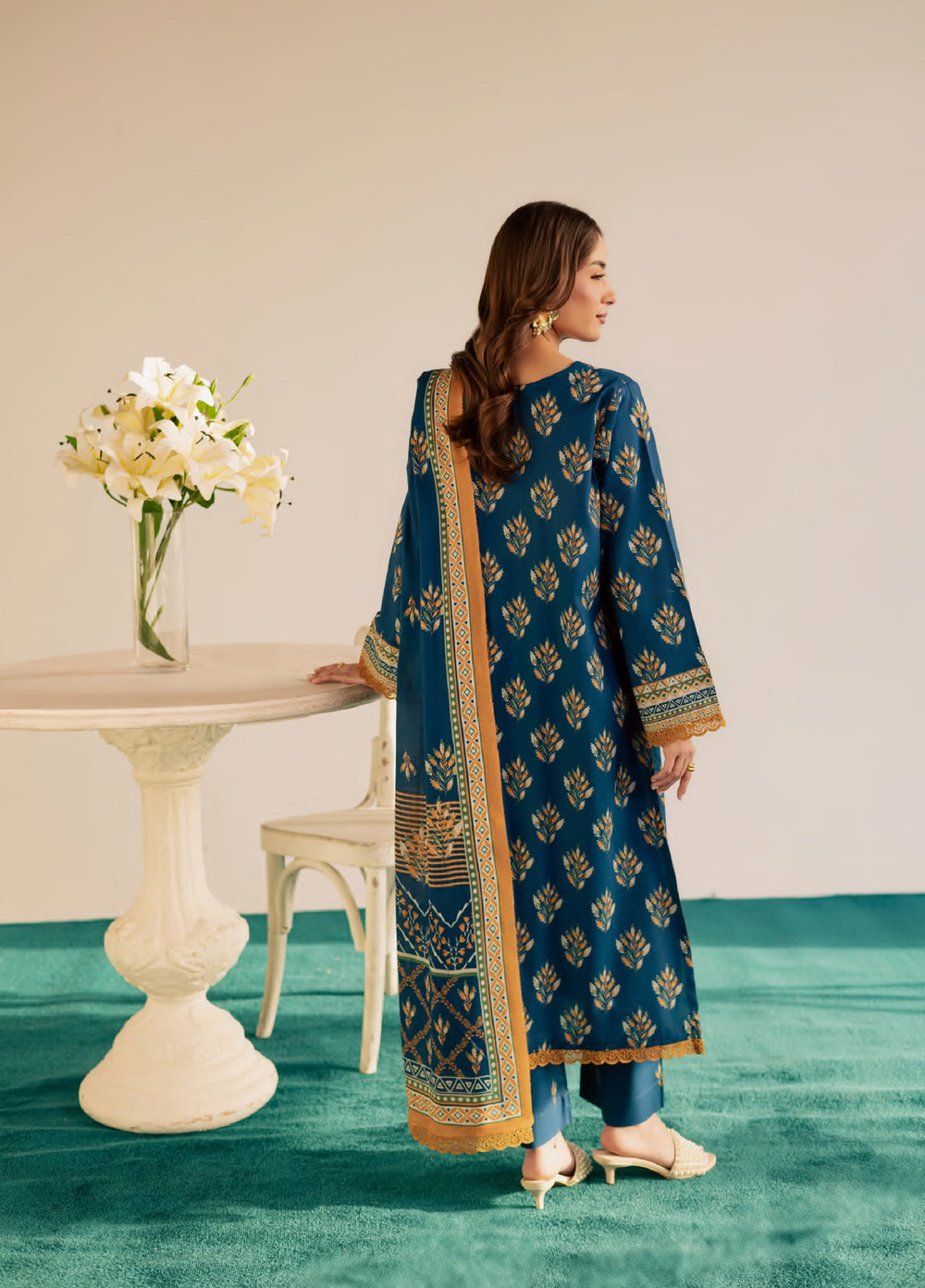 Print Diary by Rashid Textiles Unstitched Printed Lawn 3 Piece Suit RT26UPG 3774 - Casual Collection