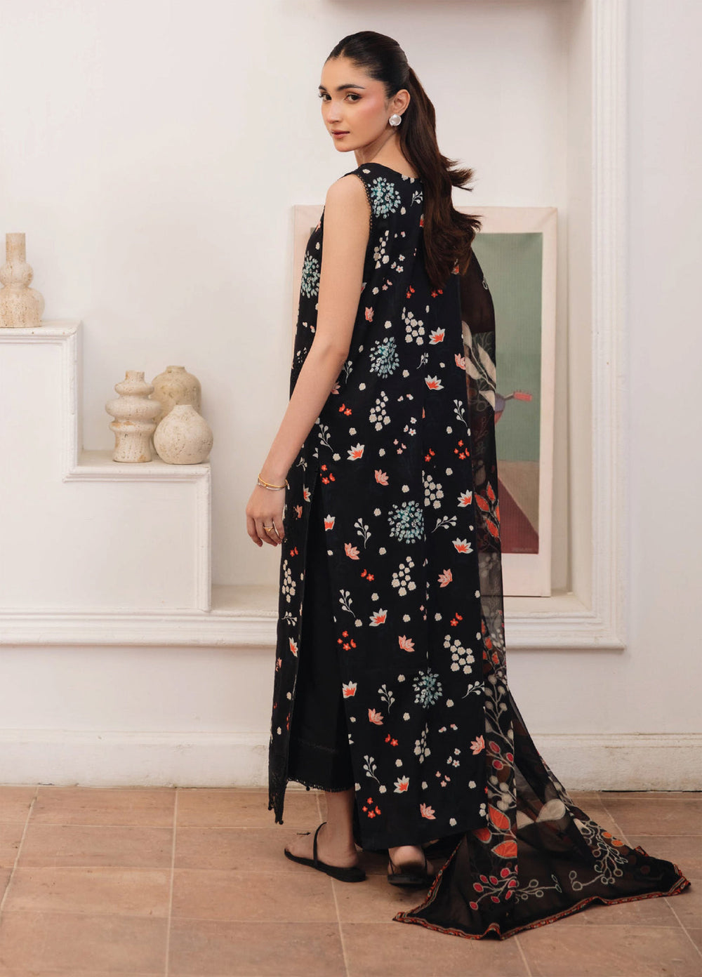 Summer Breeze by Humdum Unstitched Embroidered Lawn 3 Piece Suit HD26ULSB D-03 - Casual Collection
