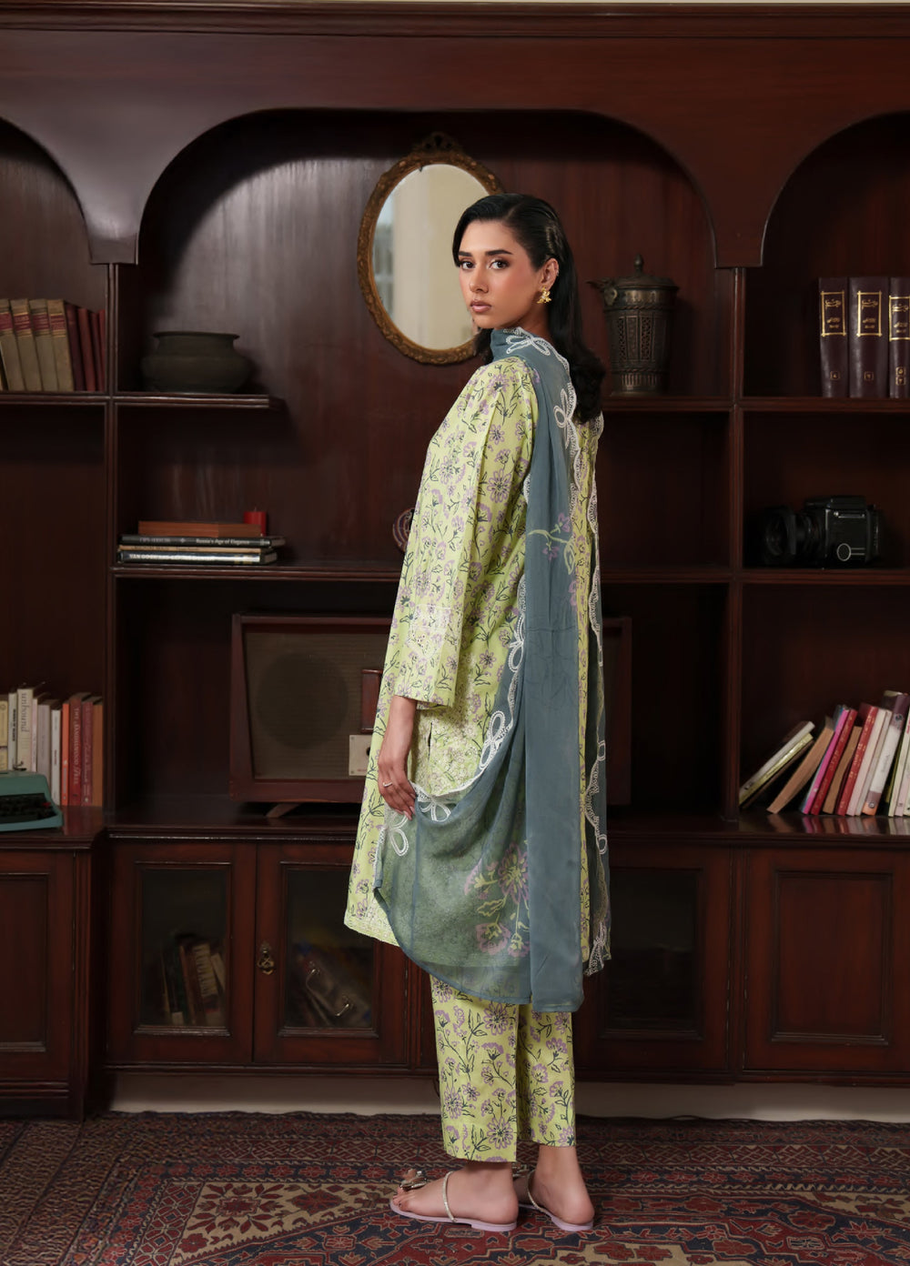 Bloom Enara by Rashid Textiles Unstitched Embroidered Lawn 3 Piece Suit RT26ULB 1005 - Casual Collection