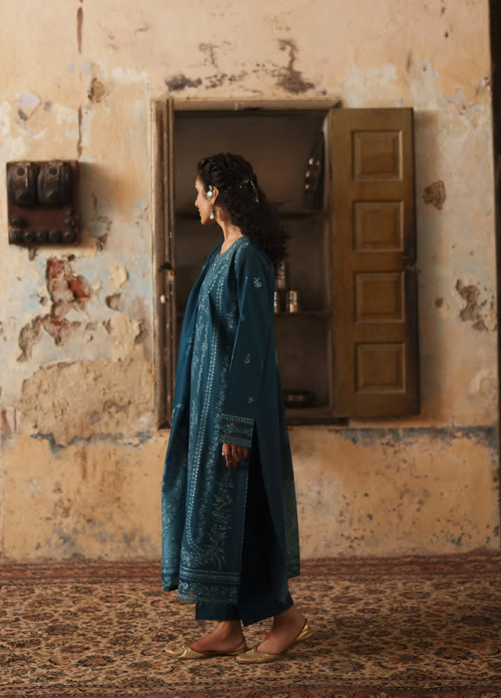 Before Sunset by Casual Lite RTW Embroidered Cotton Lawn 3 Piece Suit CL26PBS Ocean Breeze - Casual Collection