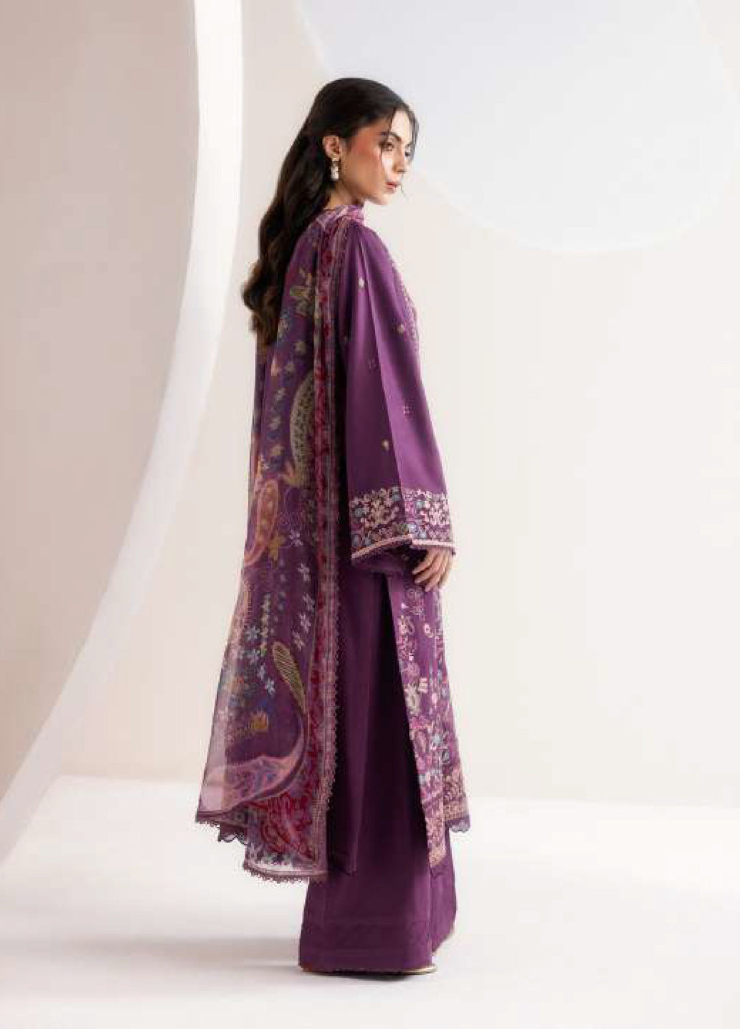 Intermiz Zync by Florent Unstitched Embroidered Viscose 3 Piece Suit FL26UIZ FZ-8A - Casual Collection