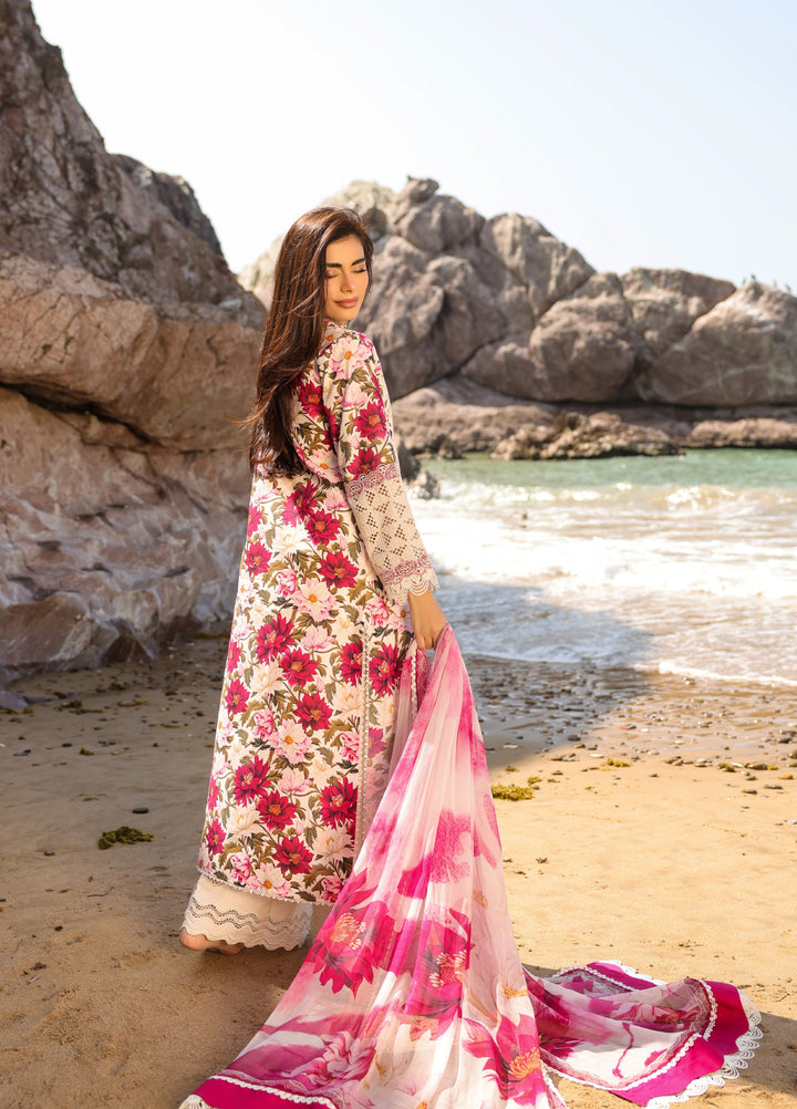 Summer Dream by Manara Unstitched Embroidered Lawn 3 Piece Suit MN26USDL Wind Flower-05 - Casual Collection
