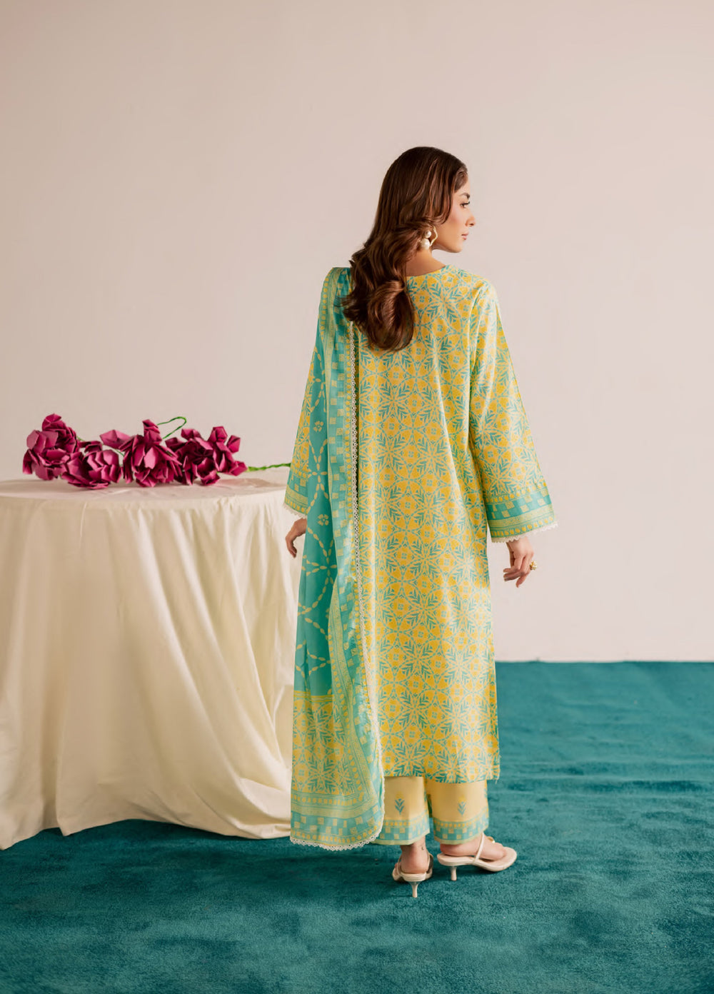 Print Diary by Rashid Textiles Unstitched Printed Lawn 3 Piece Suit RT26UPG 3773 - Casual Collection