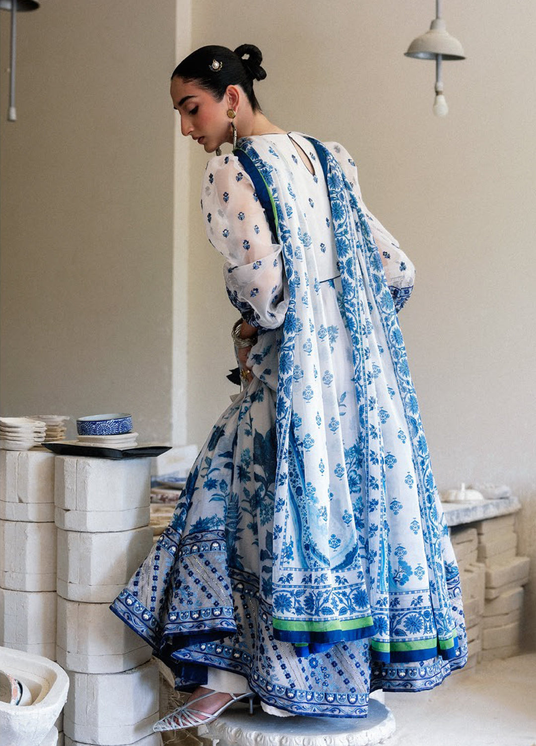 Lady Aik by AIK Atelier Unstitched Embroidered Organza 3 Piece Suit AIK26ULA 05 - Festive Collection