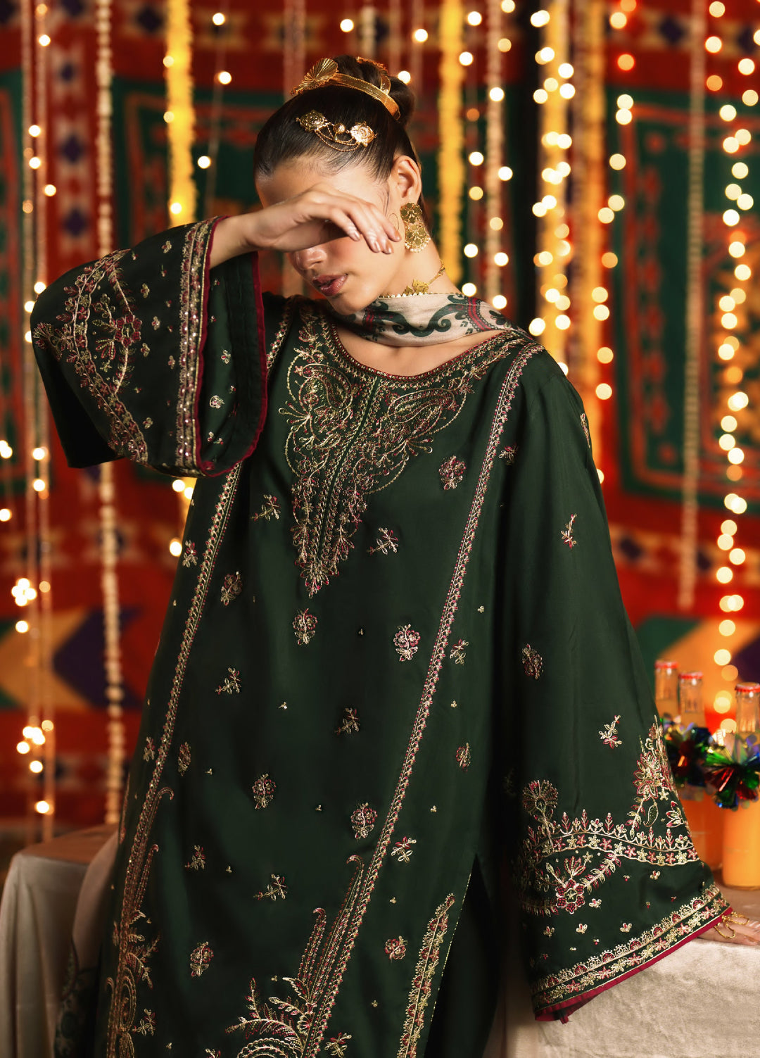 Chand Bali by Casuallite RTW Embroidered Viscose Silk 2 Piece Suit CL26UCR Dil Kush - Wedding Collection