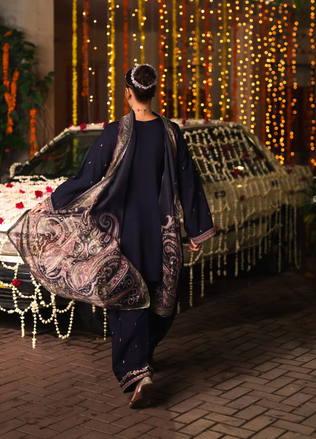 Chand Bali by Casuallite RTW Embroidered Viscose Silk 3 Piece Suit CL26UCR Husn e Mah - Wedding Collection