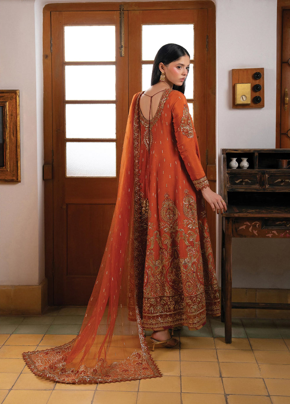 Pehli Nazar by Ayzel Unstitched Embroidered Raw Silk 3 Piece Suit AAF26UPN Jaan-E-Jaan AYZ-0164 - Wedding Collection