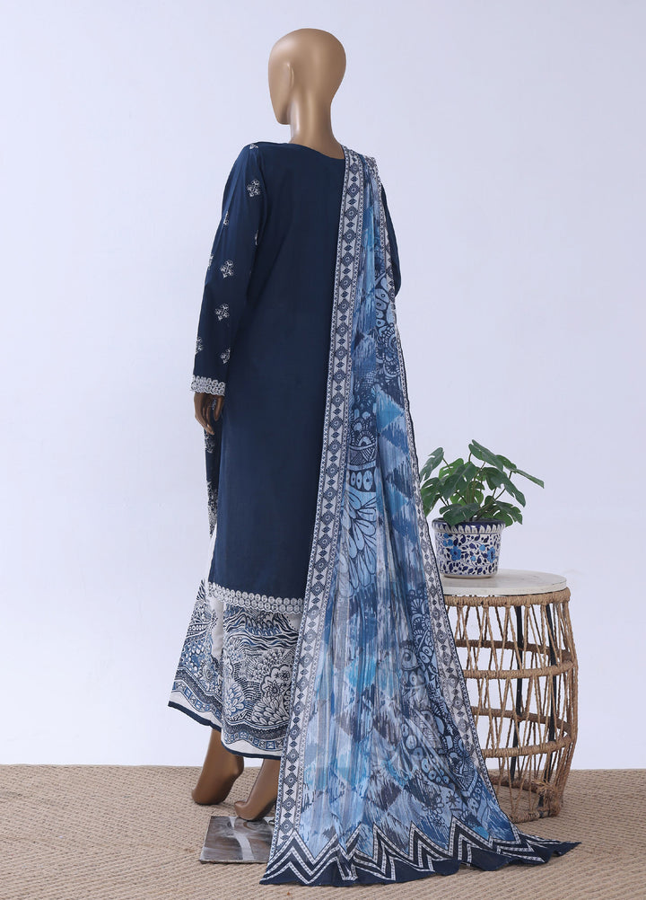 HZ Textiles RTW Embroidered Cross Hatch 3 Piece Suit HZ26PCL Sbe-3P-081 - Casual Collection