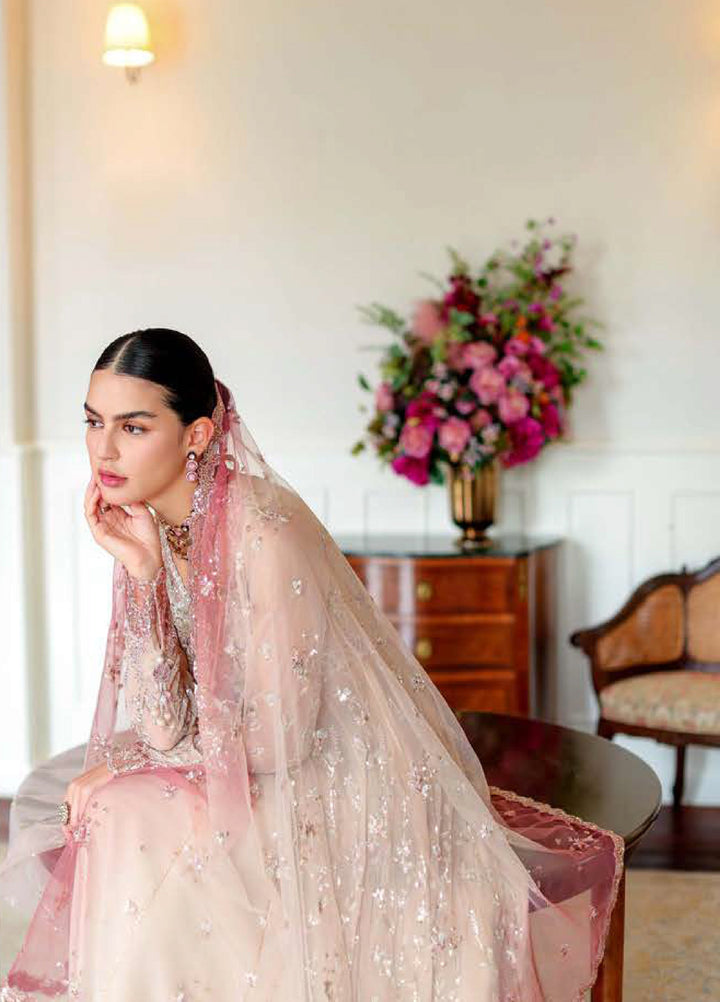 Whispers of Grace by Roheenaz Unstitched Embroidered Chiffon 3 Piece Suit RN26UWG Faye RUNCH260208 - Wedding Collection