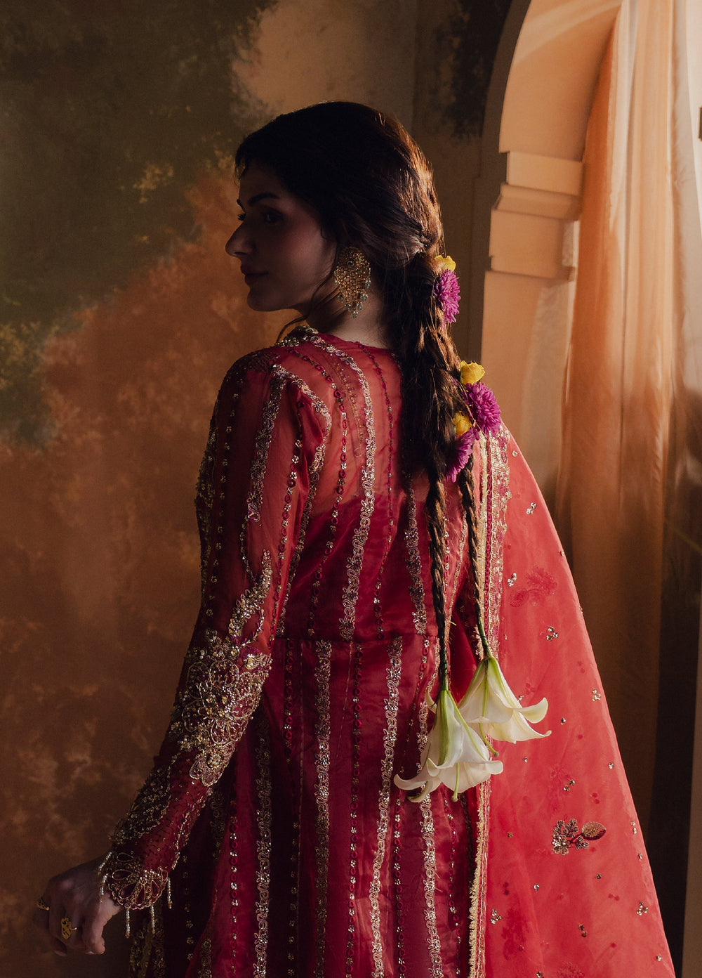 Jahan Ara by Zarposh Unstitched Embroidered Organza 3 Piece Suit ZP26UWJ MEHRUNISA - Wedding Collection