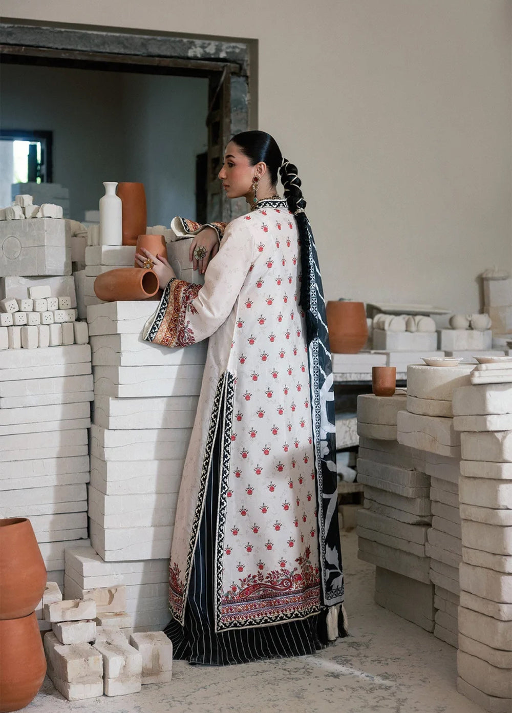 Lady Aik by AIK Atelier Unstitched Printed Crepe 3 Piece Suit AIK26ULA 04 - Festive Collection