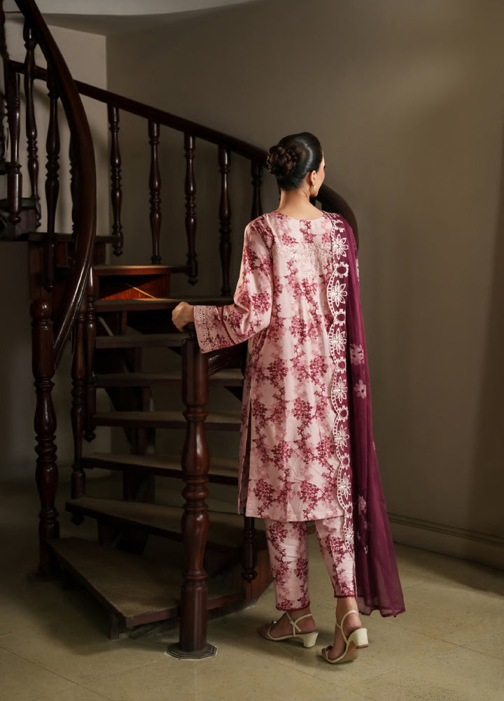 Bloom Enara by Rashid Textiles Unstitched Embroidered Lawn 3 Piece Suit RT26ULB 1002 - Casual Collection