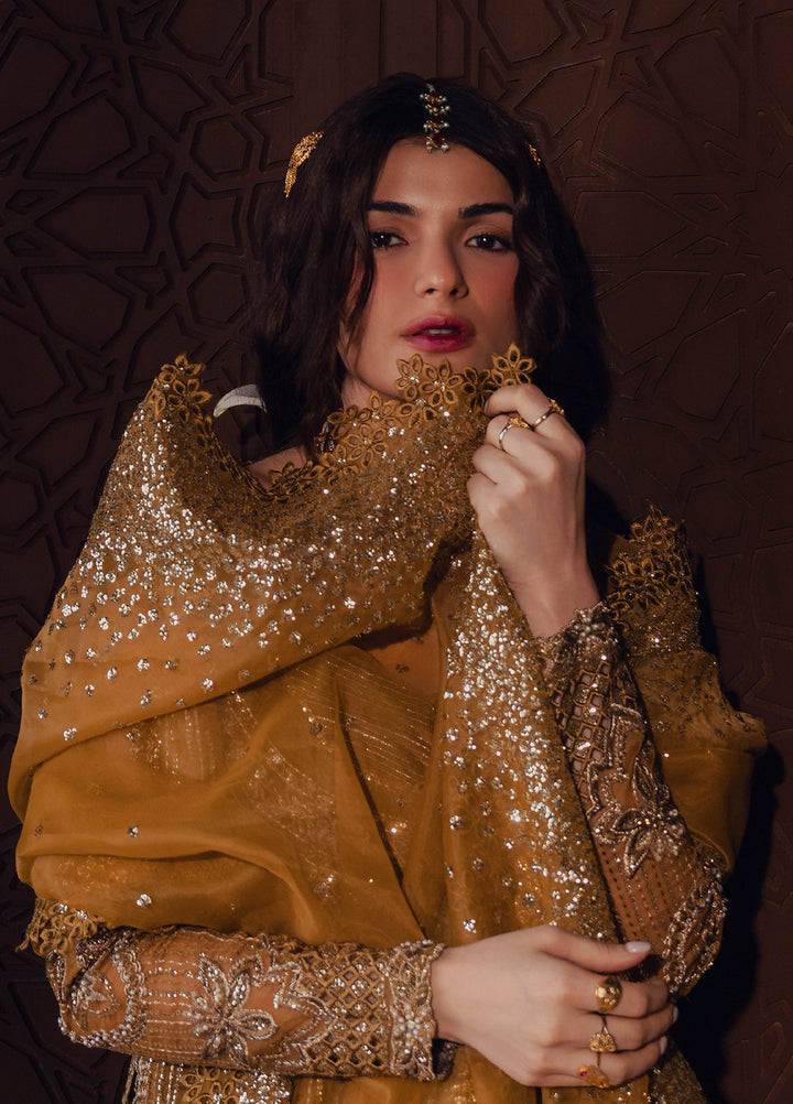Jahan Ara by Zarposh Unstitched Embroidered Organza 3 Piece Suit ZP26UWJ AREZOO - Wedding Collection