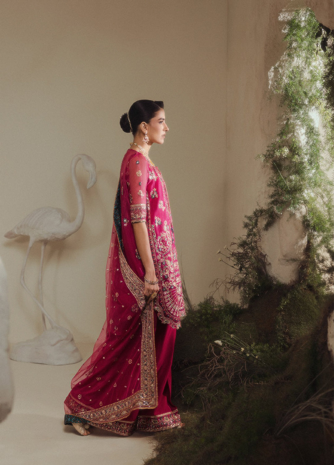 Aik Shaam by AIK Atelier Unstitched Embroidered Organza 3 Piece Suit AIK26UAS C2605 - Wedding Collection