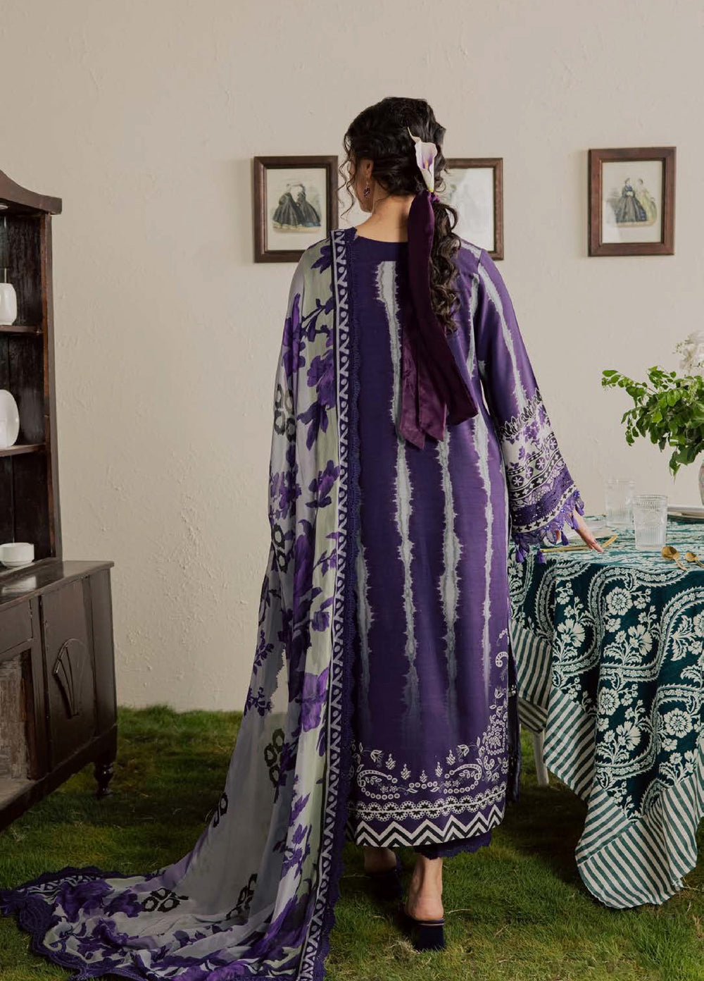 Gardenia by Nureh Unstitched Embroidered Viscose Slub 3 Piece Suit NU26UGV NSG-225 - Casual Collection