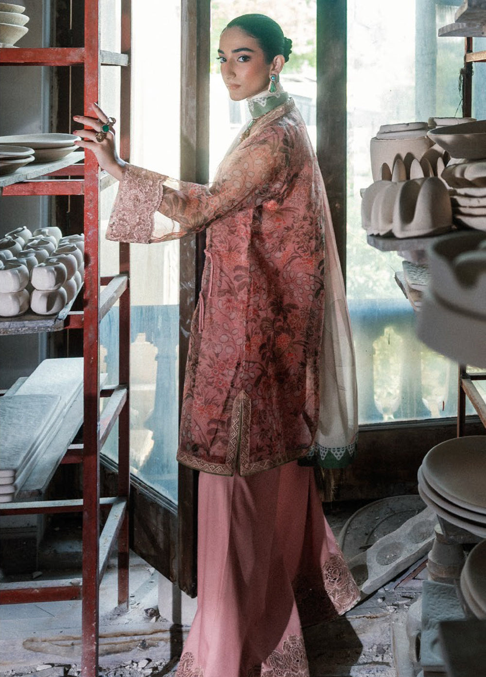 Lady Aik by AIK Atelier Unstitched Embroidered Organza 3 Piece Suit AIK26ULA 09 - Festive Collection