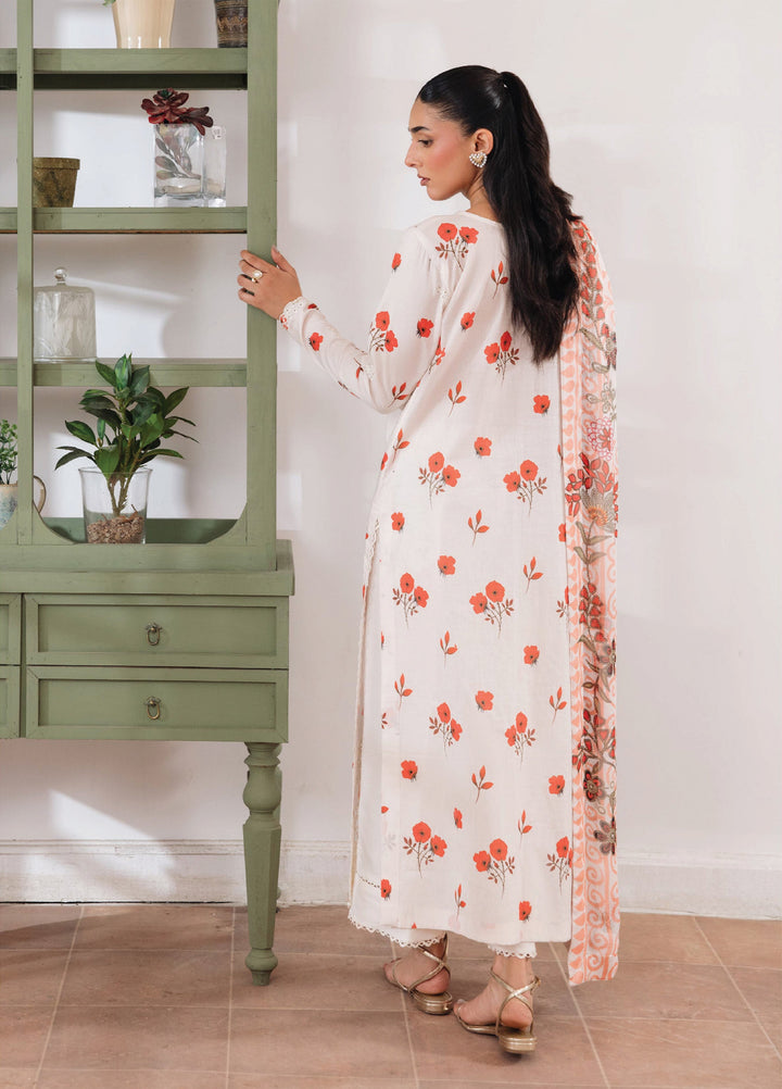 Summer Breeze by Humdum Unstitched Embroidered Lawn 3 Piece Suit HD26ULSB D-06 - Casual Collection