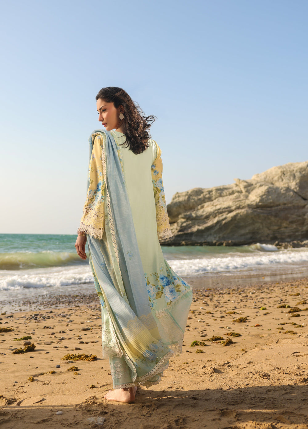 Summer Dream by Manara Unstitched Embroidered Lawn 3 Piece Suit MN26USDL Sundrop-01 - Casual Collection