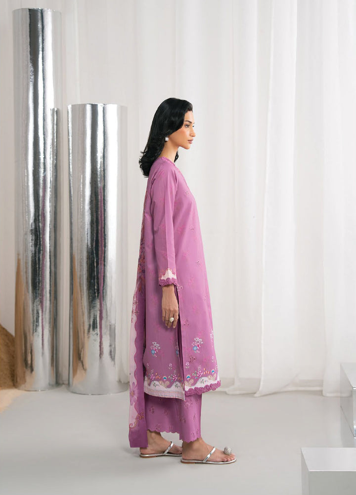 Nysa by Seran Unstitched Embroidered Cambric 3 Piece Suit SN26UNC Sielle D-08 - Winter Collection