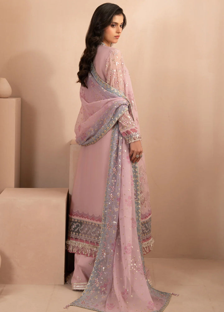 Zaeva by Xenia Formals Unstitched Embroidered Chiffon 3 Piece Suit XE26UZF D-01-FARIDA - Festive Collection