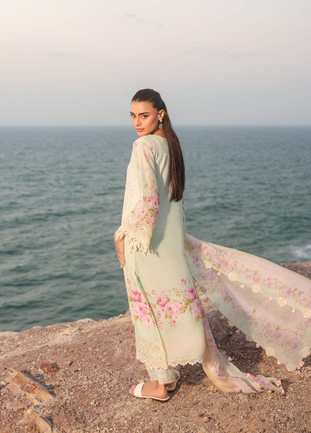 Summer Dream by Manara Unstitched Embroidered Lawn 3 Piece Suit MN26USDL Coral Mist-02 - Casual Collection
