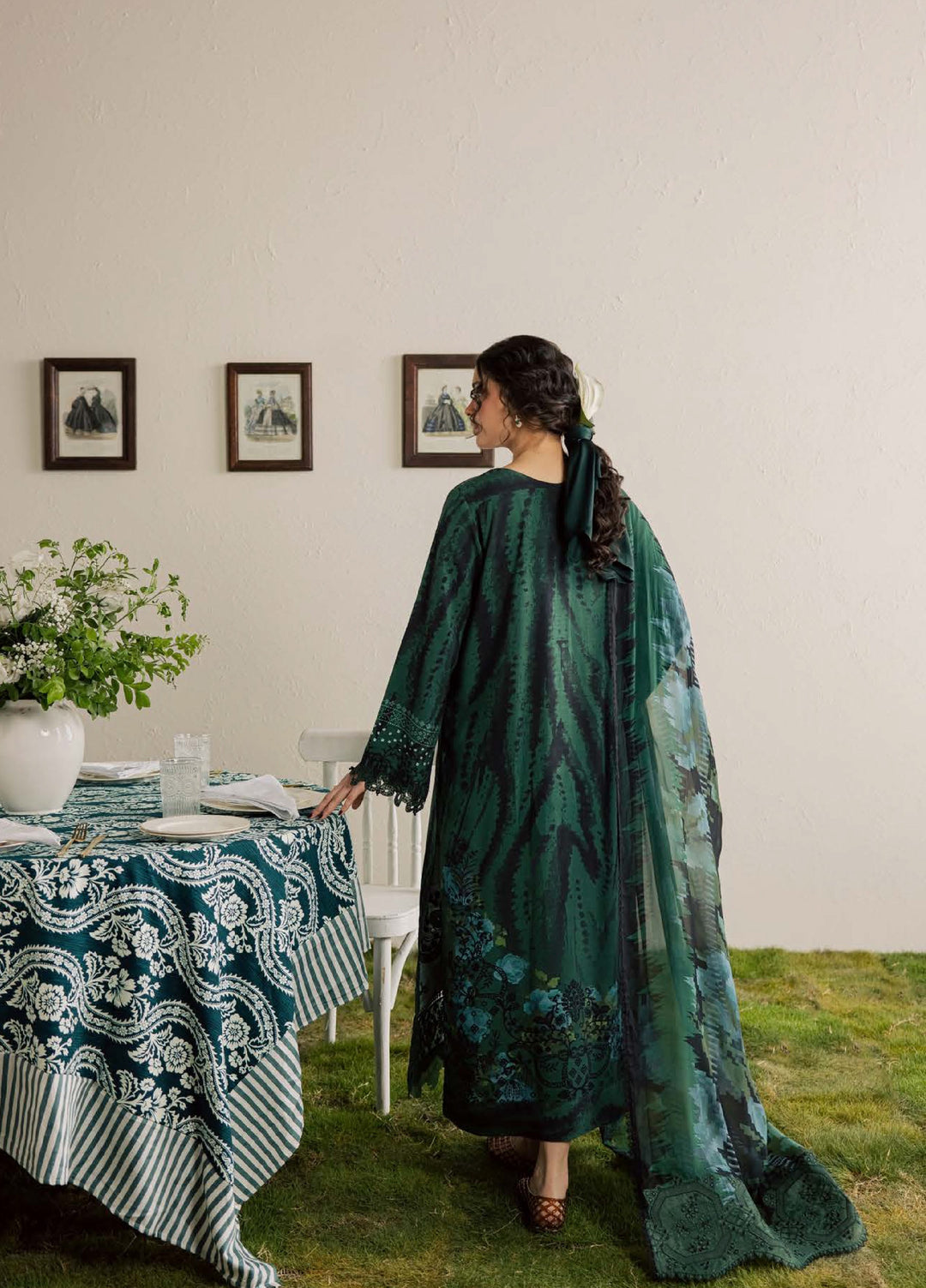 Gardenia by Nureh Unstitched Embroidered Viscose Slub 3 Piece Suit NU26UGV NSG-227 - Winter Collection