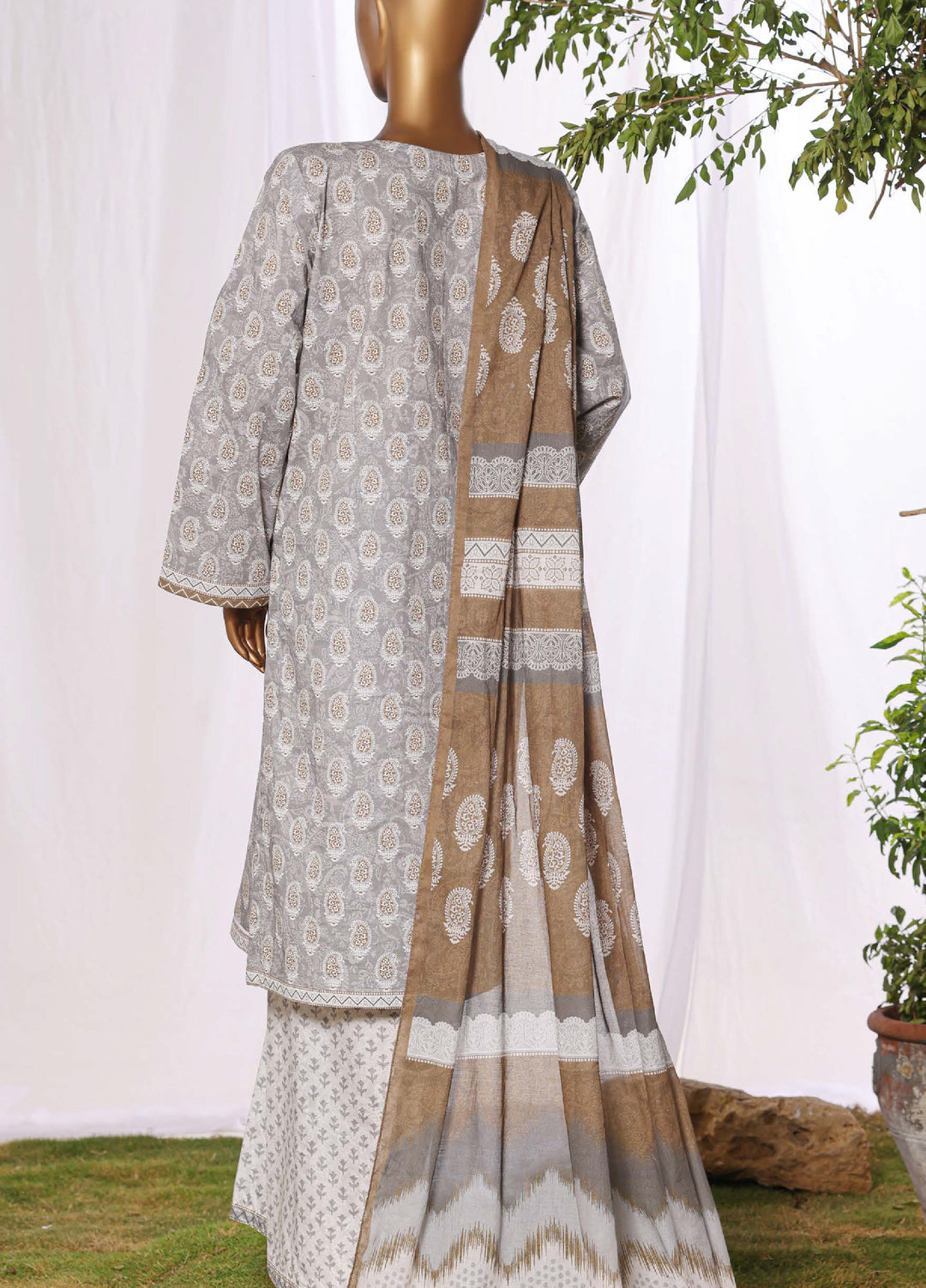 Daily Wear by HZ Textiles RTW Embroidered Lawn 3 Piece Suit HZ26PDW CPE-3P-043 - Casual Collection