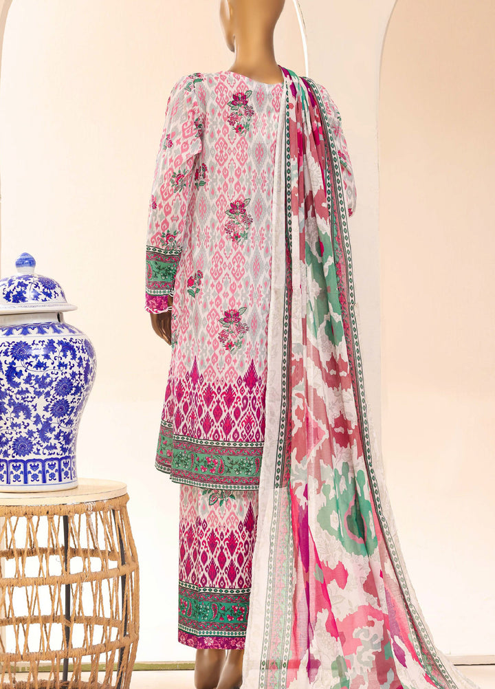 HZ Textiles RTW Printed Lawn 3 Piece Suit HZ26PPL LPE-3P-066 - Casual Collection