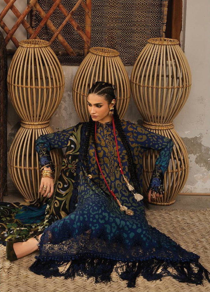 M Prints by Maria B Unstitched Printed Linen 3 Piece Suit MB26UPC 1B - Casual Collection