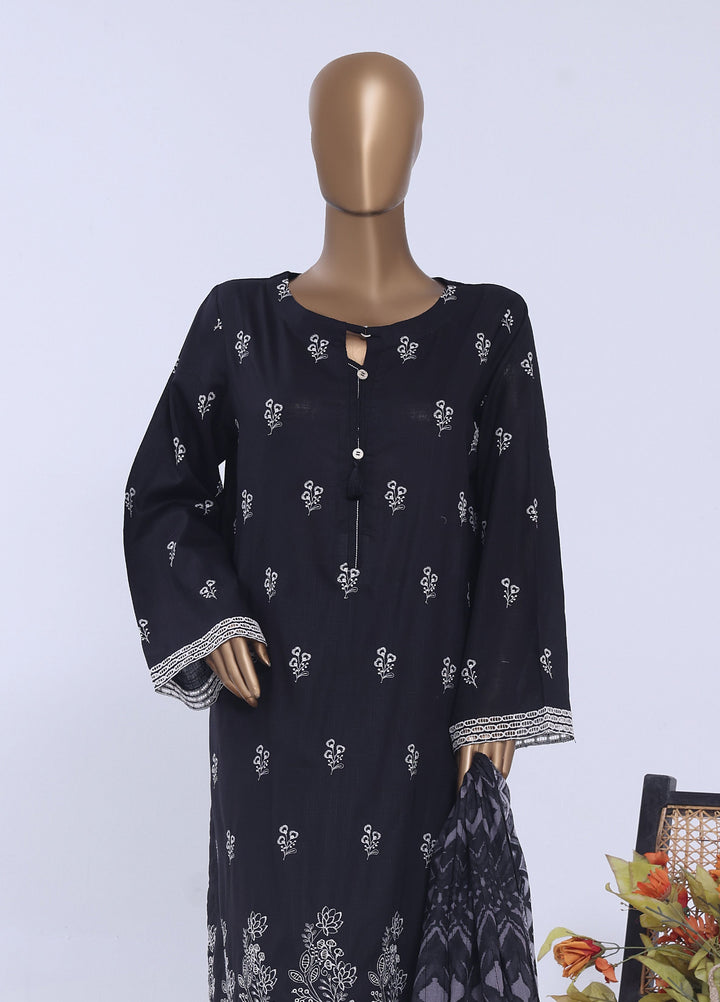 HZ Textiles RTW Embroidered Cross Hatch 3 Piece Suit HZ26PCL Sbe-3P-079 - Casual Collection