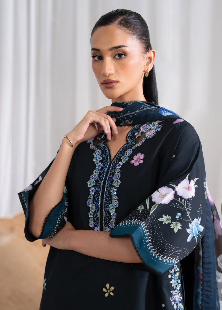 Nysa by Seran Unstitched Embroidered Cambric 3 Piece Suit SN26UNC Zielle D-06 - Winter Collection