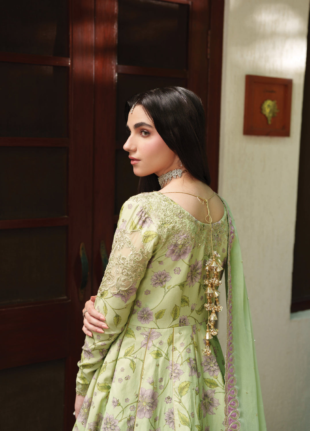Shagun by Neeshay Unstitched Embroidered Raw Silk 2 Piece Suit NSH26US Abeer - Festive Collection